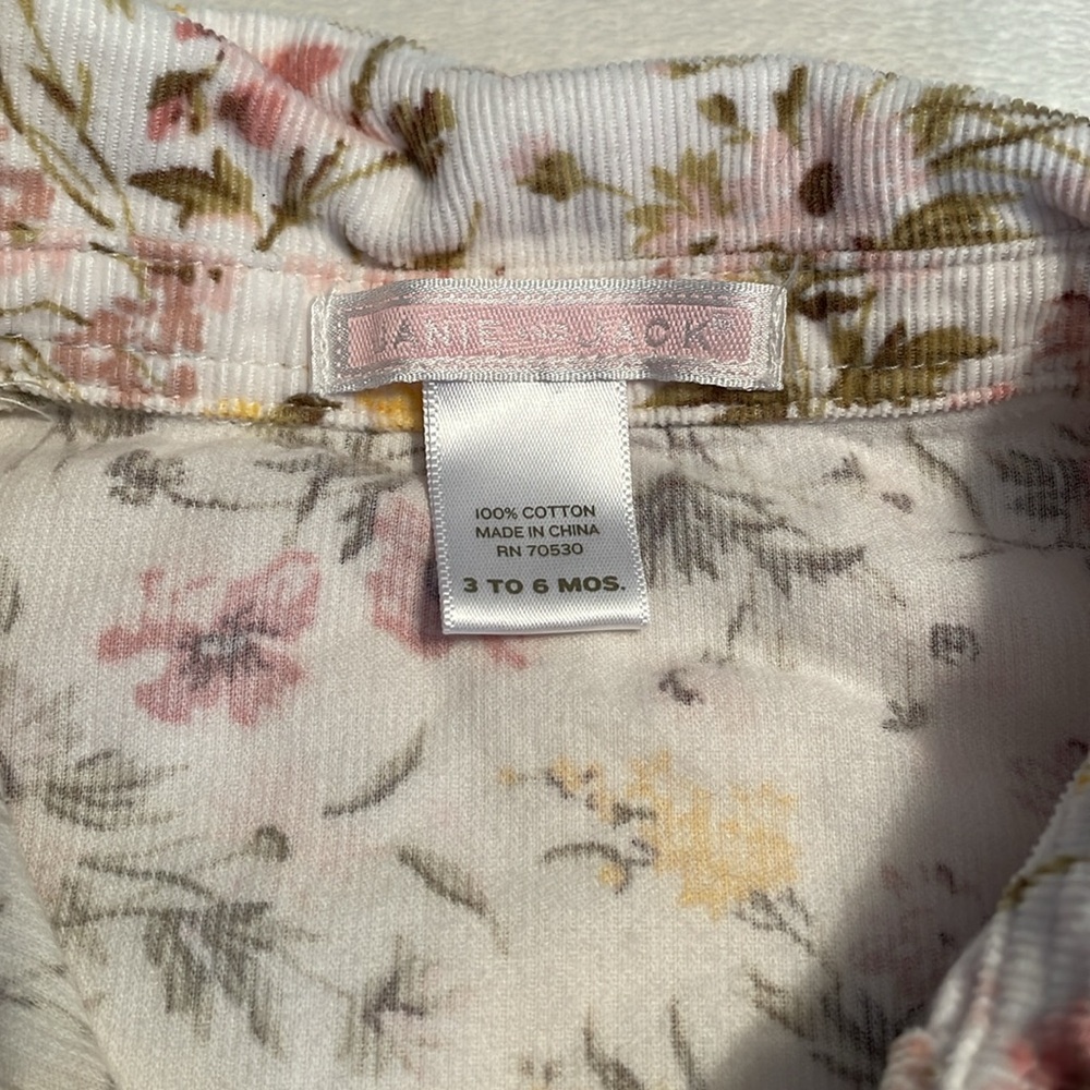 Janie and jack fall dress 3-6 months ! Beautiful flowers printed! - Picture 2 of 6
